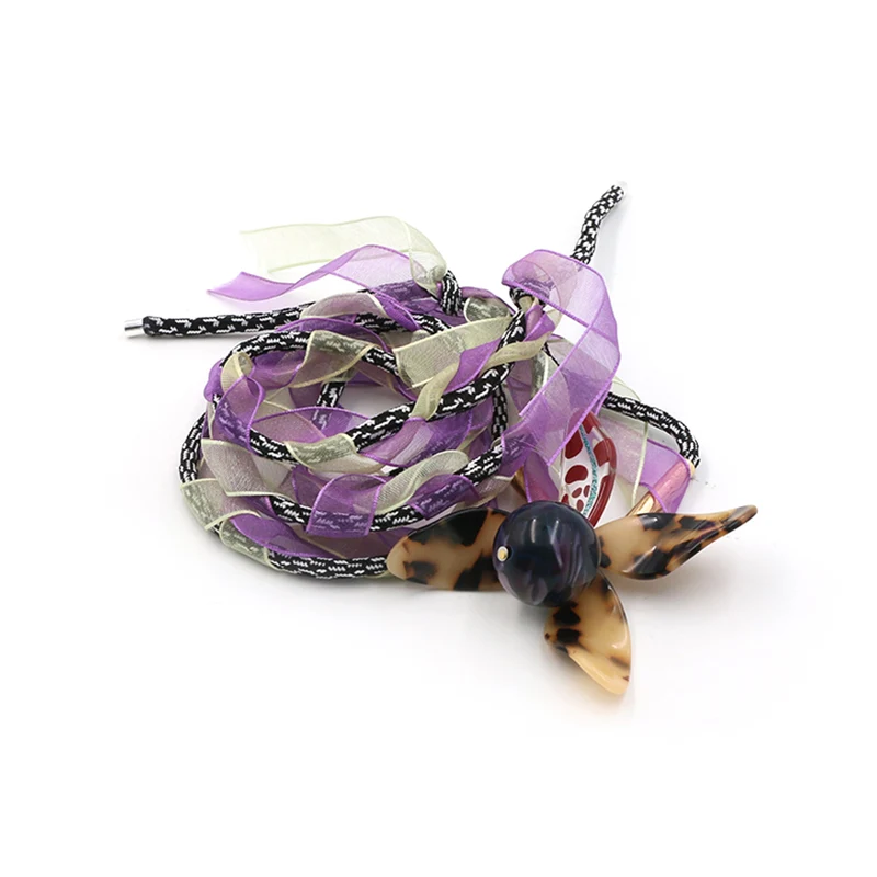 Grape Bead Flower Necklace