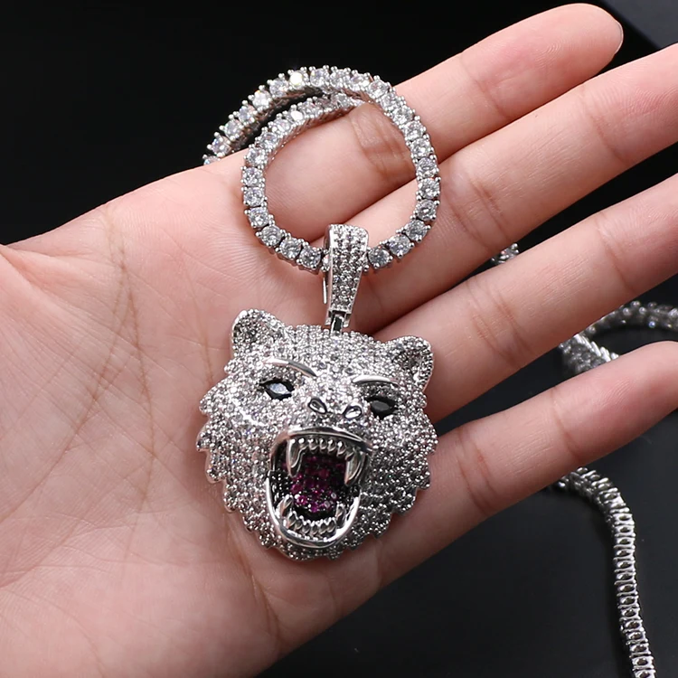 Roaring Bear Hip Hop Pendant