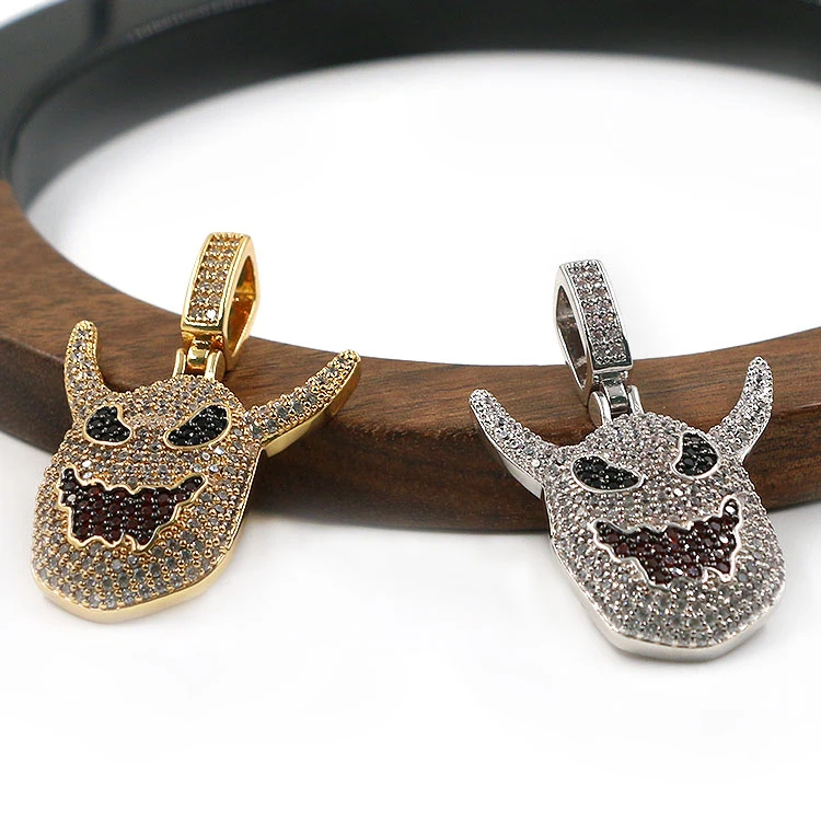 Monster Diamond Hip Hop Colgante